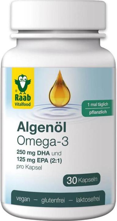 Immagine prodotto Raab Algenöl Omega-3 mit DHA und EPA (30 Pezzo/i, Pillole, 35.50 g)