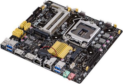 Actual product image ASUS Q87t (LGA 1150, Intel Q87, Mini-ITX, Thin Mini ITX)