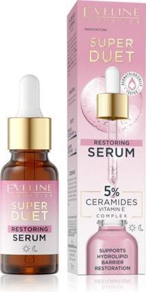 Actual product image NoName Eveline Super Duet Restoring Serum 5% Ceramides Vitamin E Complex 18ml (18 ml)