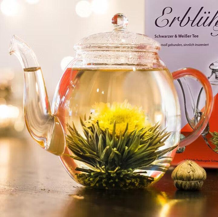 Produktbild Creano Tee in Geschenkbox 12 Kugeln Erblühtee Weisser Tee und Schwarzer Tee No.4 (240 g)