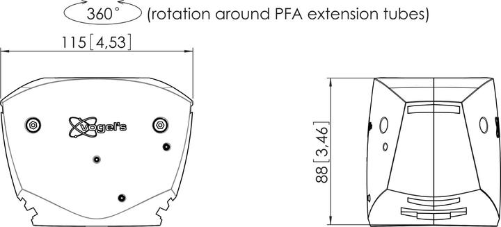 Produktbild Vogels Professional PFA 9030 - Montagekomponente (Dreh-/Schwenkeinheit)