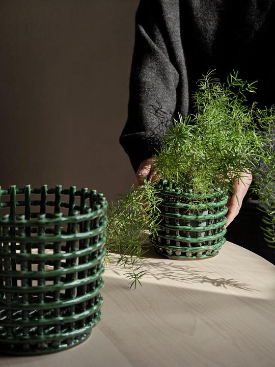 Image du produit Ferm Living Panier en céramique (1 x, Ø 16 x 14,5 cm)