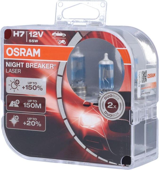 Actual product image Osram Night Breaker Laser Duobox (H7)
