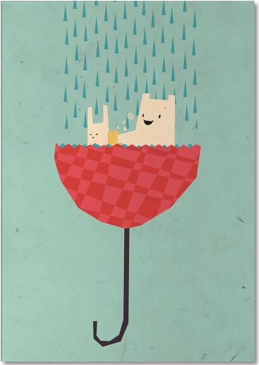 Actual product image Juniqe Umbrella bath time! - Bears (A5, Plain)