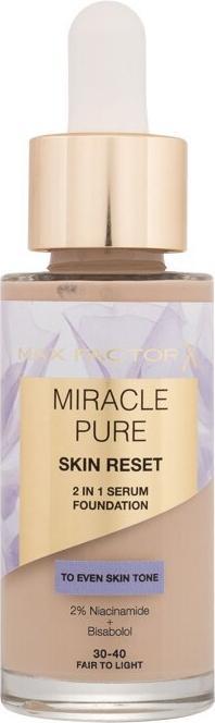 Produktbild Max Factor Miracle Pure Skin Reset 2in1 Serum Foundation - Makeup 30 ml 30-40 Fair To Light (30-40)