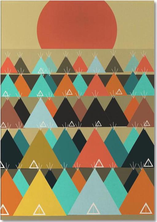 Image du produit Juniqe tipi moon - Paysages abstraits (A5, Blanc)