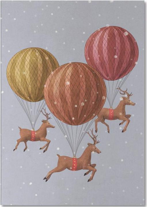 Produktbild Juniqe Flight of the deer - Hirsche (A5, Blanko)