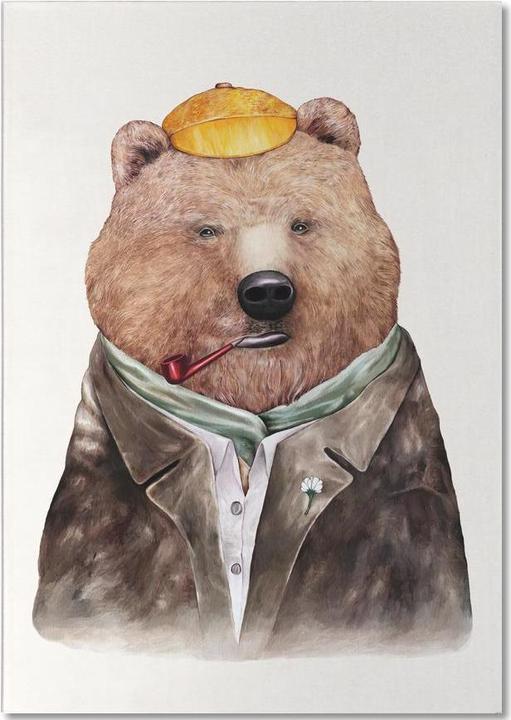 Image du produit Juniqe Brown Bear - Créatures et hybrides (A5, Pointillés)