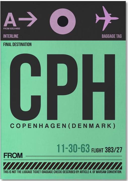 Immagine prodotto Juniqe CPH-Copenhagen - Copenaghen (A5, Nessuna)