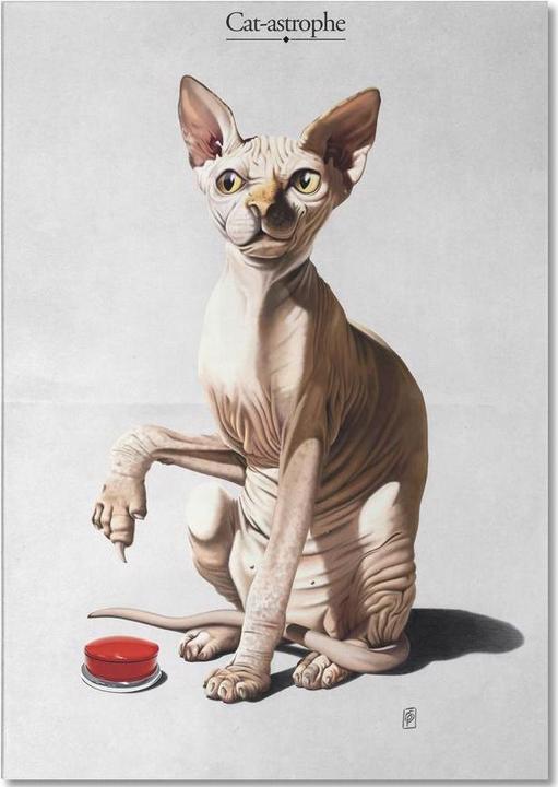 Immagine prodotto Juniqe Cat-astrophe (titolato) - Gatti (A5, Nessuna)