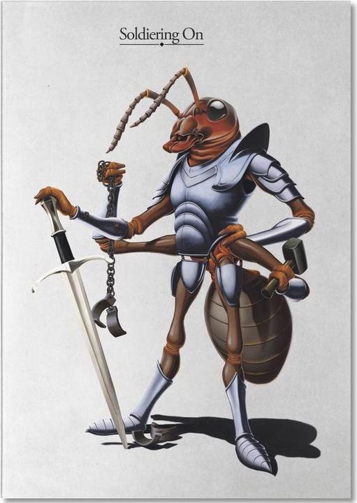 Immagine prodotto Juniqe Soldiering On (titolato) - Insetti (A5, Nessuna)