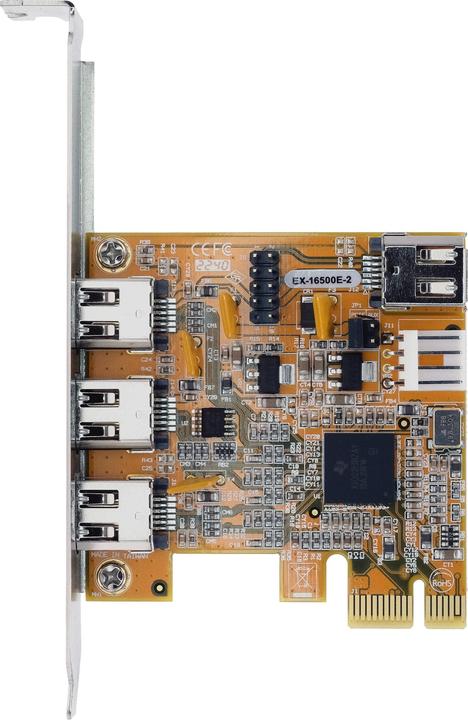 Immagine prodotto Exsys Scheda PCI-E 3+1 FireWire 400
