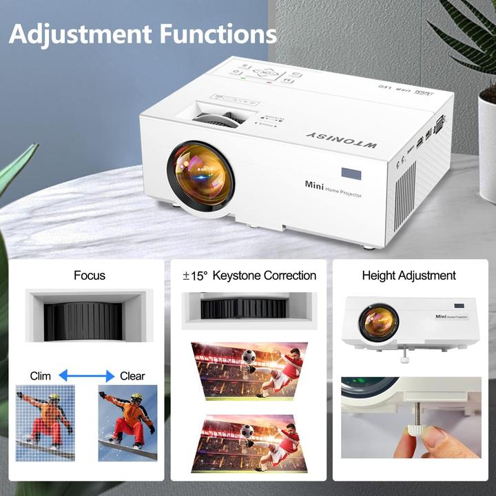 Actual product image Ysametp Mini Beamer (Full HD, 10000 lm)