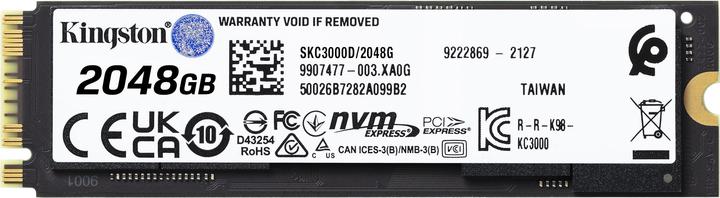 Actual product image Kingston KC3000 (2048 GB, M.2 2280)