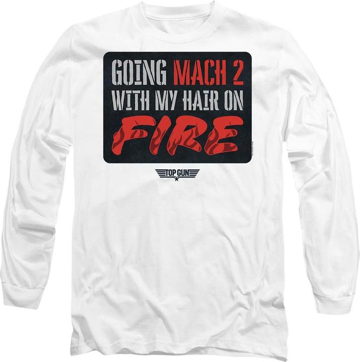 Top Gun Mach 2 Hair On Fire TShirt