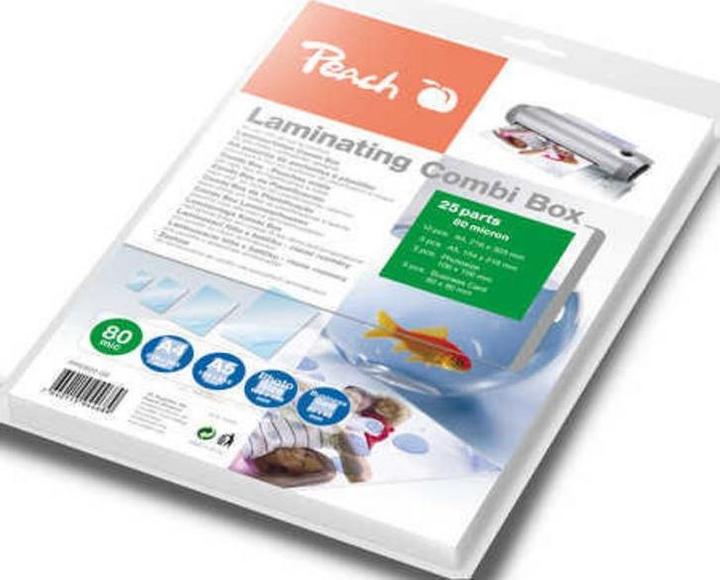 Immagine prodotto Peach Scatola di laminazione Combi (A4, 25 Pezzo/i, 80 µm)