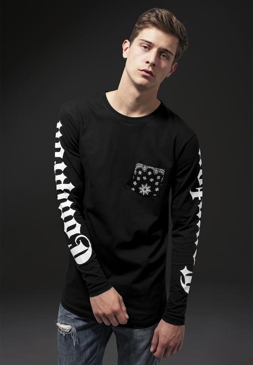 Actual product image Mister Tee Compton Pocket Bandana Longsleeve (XS)