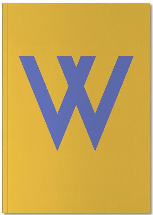 Produktbild Juniqe Yellow Letter W - Alphabet & Buchstaben (A4, Gepunktet)