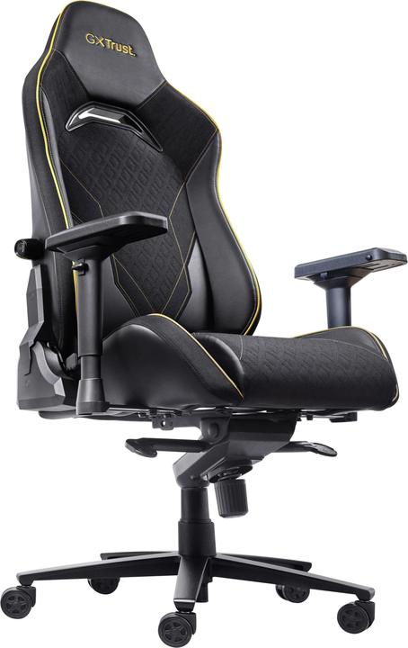 Productafbeelding Trust GXT 721 Ruya Pro, Universal-Gamingstuhl, 150 kg, 195 cm, Schwarz, Aluminium, Schwarz