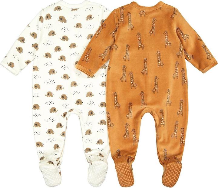 Produktbild La Redoute Collections 2er-Pack Strampler aus Samt