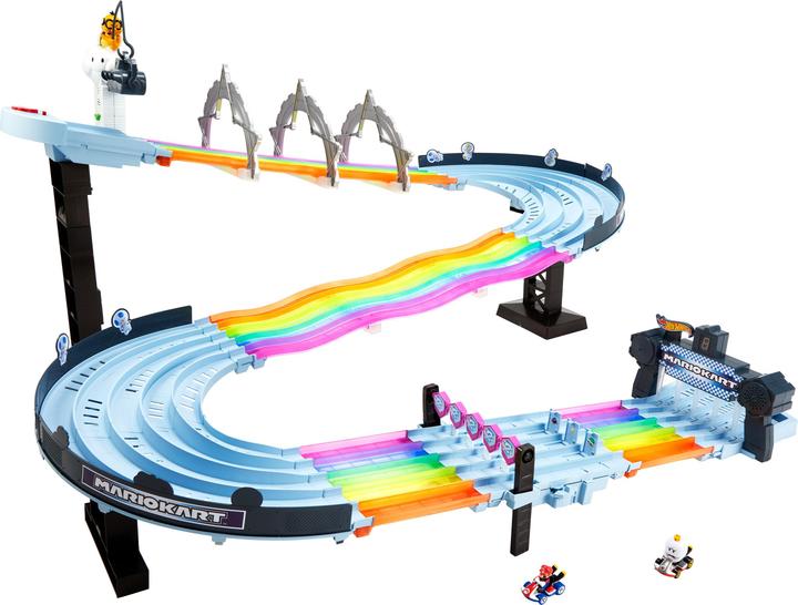 Image du produit Hot Wheels Mario Kart Rainbow Race Set Set de jeu