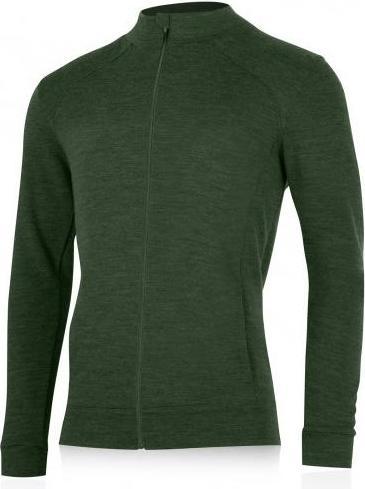 Actual product image Lasting SARMIN Merino Mens Sweatshirt, 260gr - green (S)