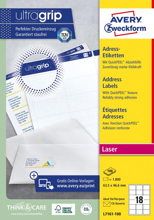 Image du produit Avery Étiquettes d'adresse