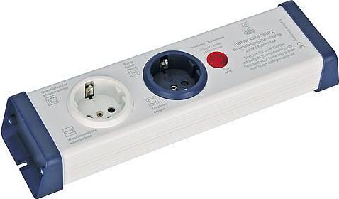 Produktbild interBär EL 2-fach UL -Überlastschutz-Steckdosenleiste 2-fach 1.5 m weiss (2 x, CEE 7/3, 1.50 m)