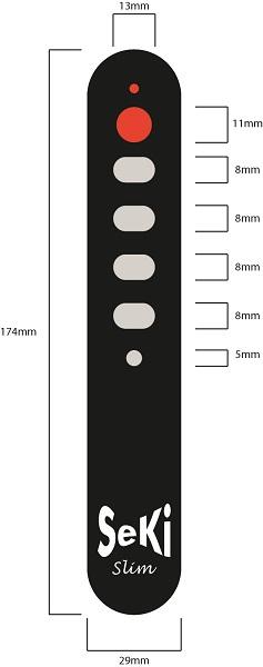 Actual product image Seki Slim (Universal remote control, Infrared)