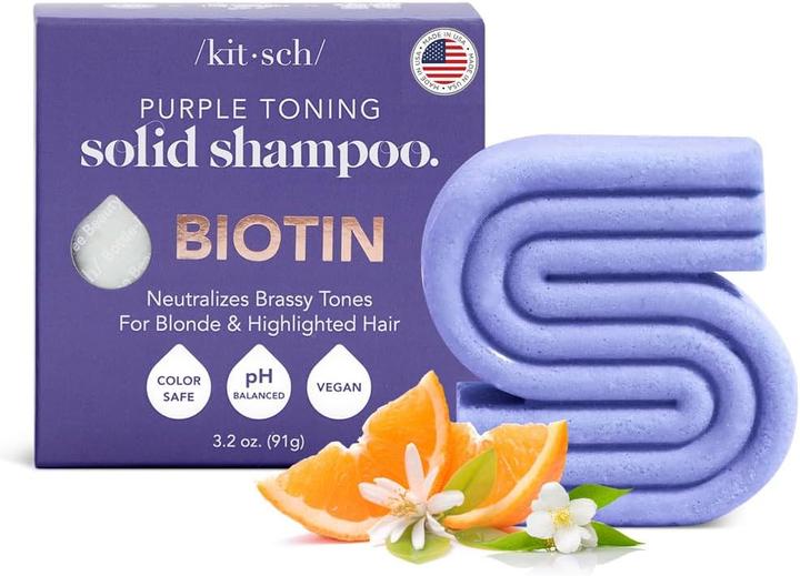 Kitsch Purple Toning Biotin (Festes Shampoo)