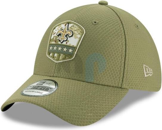 Actual product image New Era 39Thirty NFL Salute to Service New Orleans Saints Cap (54, 55, 56, 57)