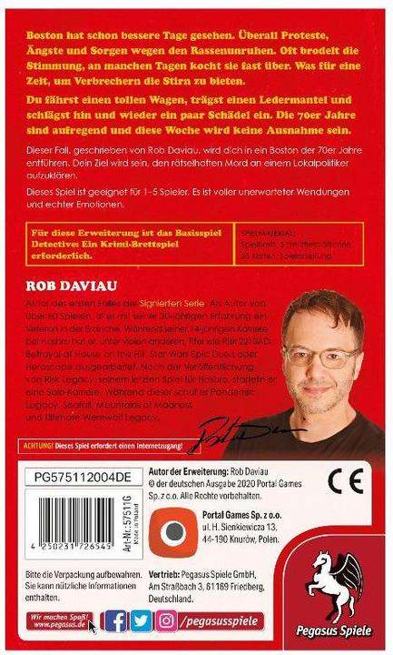 Produktbild Pegasus Kennerspiel Detective: doppelter boden (Deutsch)