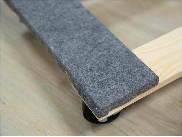 Image du produit Velleman SUPPORT ROULANT POUR MEUBLES - RECTANGULAIRE - 760 x 460 mm - CHARGE MAX. 400 kg (400 kg)