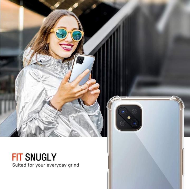 Immagine prodotto Screenguard Oppo Reno4 Z 5G Custodia Crystal Soft Airbag Bumper (Oppo Reno 4 Z 5G)