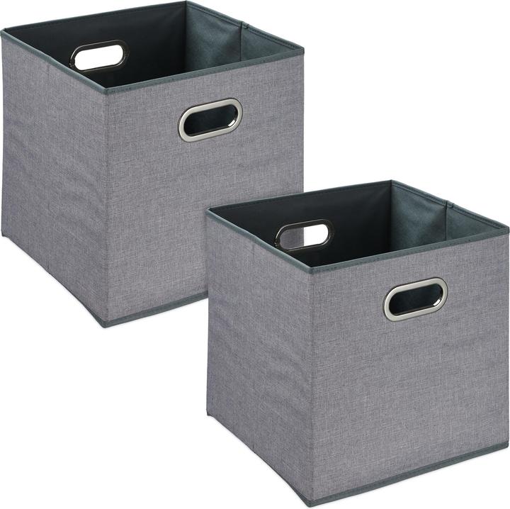 Actual product image Relaxdays 2x storage box (33 x 33 x 32 cm, 34.85 l)