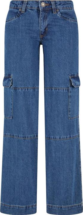 Urban Classics Ladies Low Waist Cargo Denim