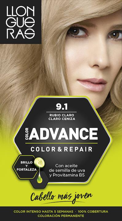 Immagine prodotto Llongueras COLOR ADVANCE #9.1-rubio claro claro ceniza (9.1)