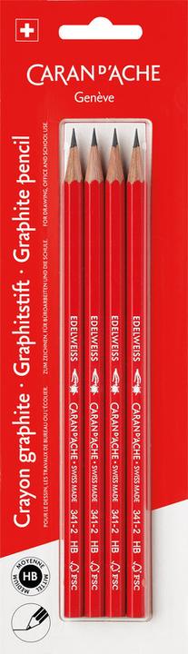 Productafbeelding Caran d'Ache Edelweiss Graphitstift im Blister (0.50 mm, HB, 4 x)