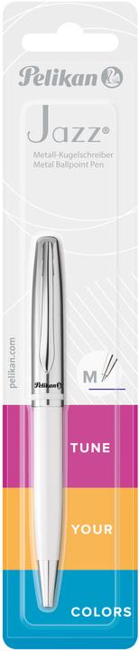 Image du produit Pelikan Stylo bille Jazz Classic 807135 perle blanc métal (Blanc nacré, 1 x)