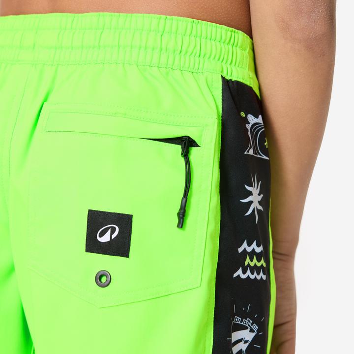 Image du produit Olaian Boardshort surf Garçon - 900 Band vert (8, 9, 10)