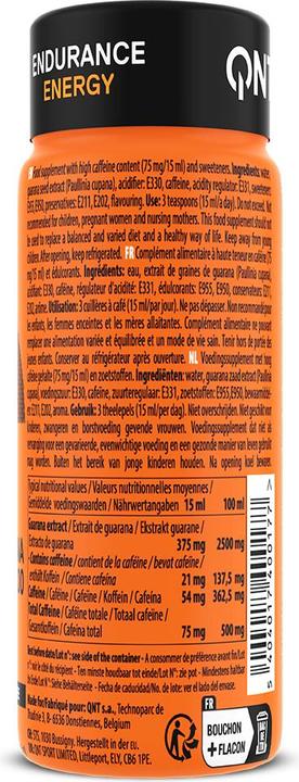 Nutritional values and ingredients QNT Guarana Kick 2000 Shot Guarana+Caffeine (1 x)