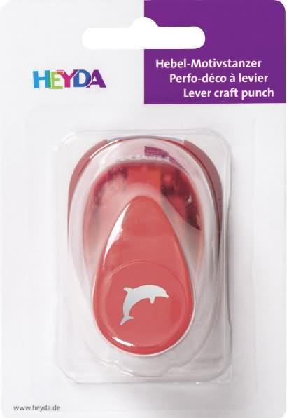 Produktbild Heyda Motivstanzer für Karton bis 220g/qm Delfin klein 15x15mm