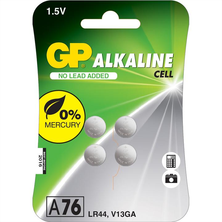 GP Batteries Alkaline LR44 (4 Stk., LR44, 105 mAh)