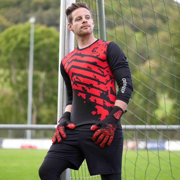 Image du produit Catch & Keep Maillot de gardien de but Protection Gr. XXL Rouge-Noir Maillot de gardien de but de football Haut (XXL)