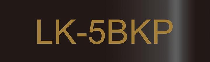 Actual product image Epson Metallic Black/Gold 18mm LK-5BKP (1.80 cm, Black)