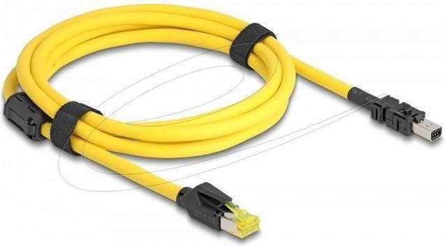 Image du produit Delock Kabel RJ45 Stecker Cat.6 zu Mini I/O 8 Pin D-Form Typ (S/FTP, CAT6, 2 m)