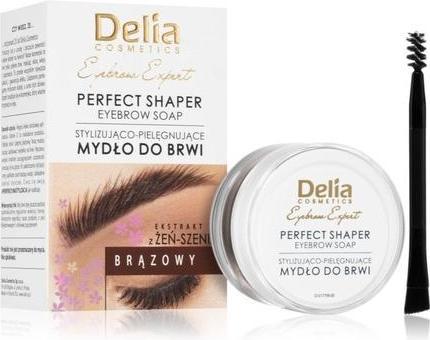 Actual product image Delia Cosmetics Delia Eyebrow Expert Perfect Shaper Styling & Nurturing Eyebrow Soap Brown 10Ml (Brown)