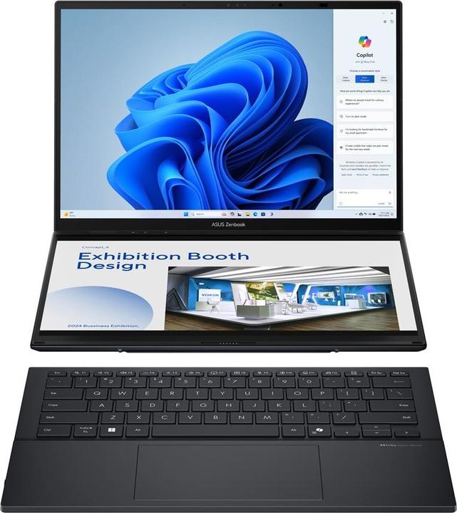Image du produit ASUS Zenbook Duo OLED UX8406CA-PZ068X - Avec clavier détachable - Intel Core Ultra 9 (14", Intel Core Ultra 9 285H, 32 Go, 2000 Go)