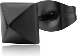 Sagapo S'Agapo Black Steel Single Earring Snap Snp26