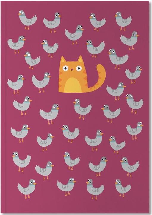 Immagine prodotto Juniqe Il gatto tra i piccioni - Gatti (A4, Nessuna)